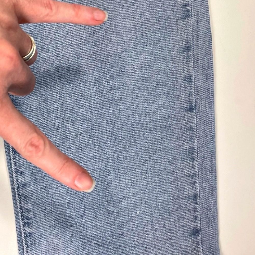 Straight Leg Crop Jeans W/14 Light Blue Wash Talbots KH5741 - Picture 14 of 15